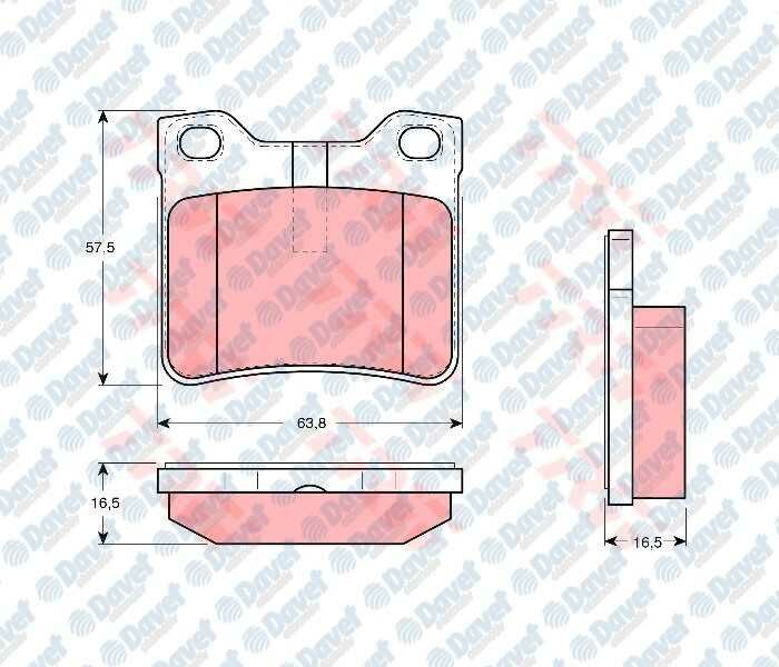 ARKA FREN BALATASI P406-P607 2.0-2.0T-2.1TDI - P406 COUPE-P607 2.0-3.0 V6