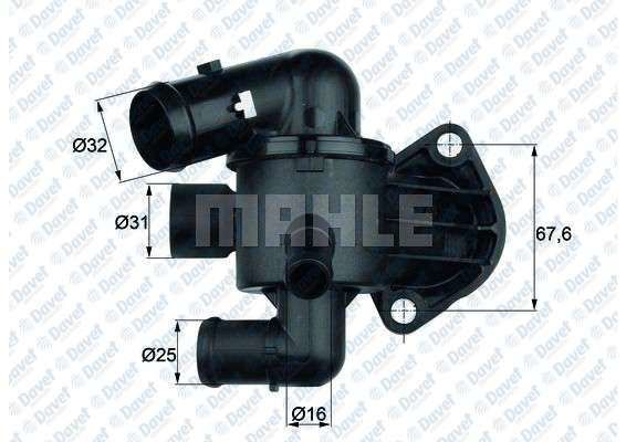 TERMOSTAT 87C PASSAT 2.0 TDI 140-170 PS SCIROCCO