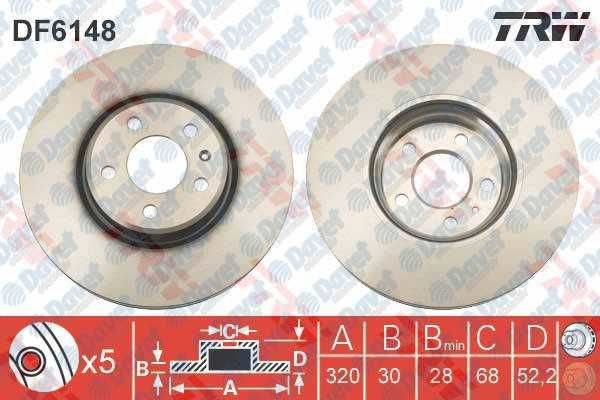 ON FREN DISKI AYNASI A4 07>15 A5 07>15 A6 11> A7 10> Q5 08> HAVALI 320mm