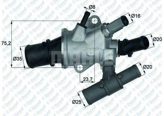 TERMOSTAT 88C DOBLO-STILO-MAREA-BRAVO-BRAVA-147-156-166-LYBRA 1.9JTD MUSURLU