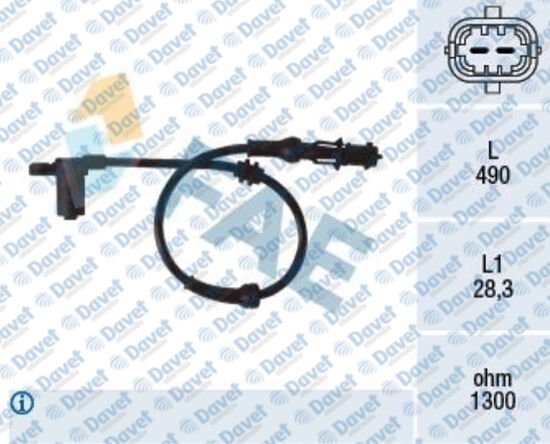 ABS SENSORU CORSA C-MERIVA A-TIGRA B