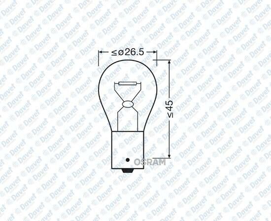 AMPUL 12V 21W STOP VE SINYAL 93 ####