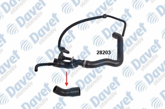 RADYATOR UST HORTUMU VOLKSWAGEN LT 28-35 II - LT 28-46 II 2.5 TDI ####