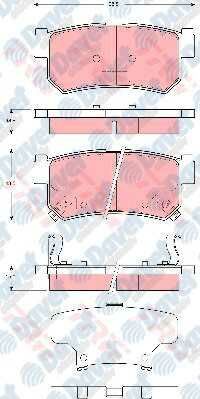 ARKA FREN BALATASI SHANYONG ACTYON 2.0-2.3-2.7 05>