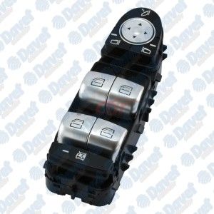 CAM ACMA KUMANDA DUGMESI SOL DORTLU SIYAH BUTON KIRMIZI ISIK W205 - X253