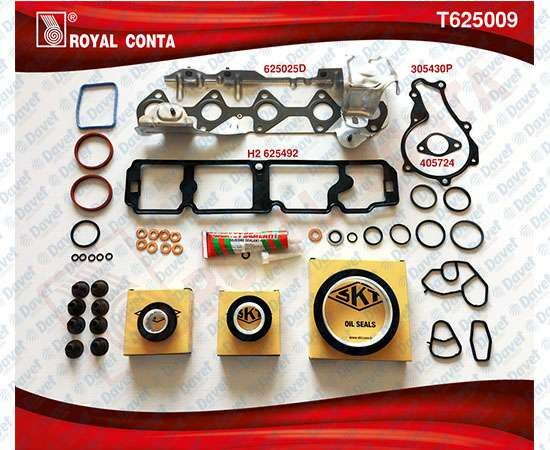 MOTOR TAKIM CONTA KECELI SUBAP LASTIKLI SKC`SIZ 207 208 C3 II 1.4 DV4C
