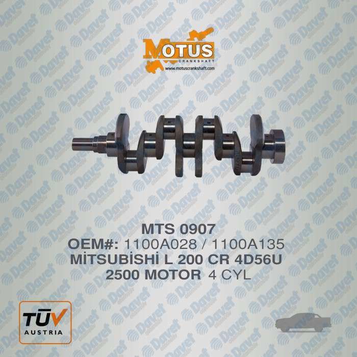 KRANK MILI MITSUBISHI L200 CR 2006> 4D56U MOTOR 05>15 GUCLENDIRILMIS