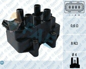 ATESLEME BOBINI P405 YM P106 P306 P205 ZX AX TU3MC 1.4 8V P106 P306 TU1M / TU5JP 1.1 8V / 1.6 8V P106 AX TU9 1.0 8V ####