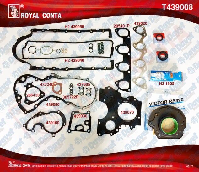 MOTOR TAKIM CONTASI ALT / UST FULL SKT KECELI+SIVI CONTALI - S.K.C HARIC CONNECT 1.8TDCI 02>13 FOCUS 1.8TDCI 98>04