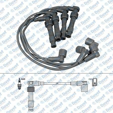 BUJI KABLOSU ASTRA F 1.8 2.0 16V ASTRA G 2.0 16V VECTRA B 1.8 2.0 16V 96> C18XE X20XEV CHEVROLET EVANDA LACETTI - NUBIRA REZZO 1.8 2.0 16V 05>