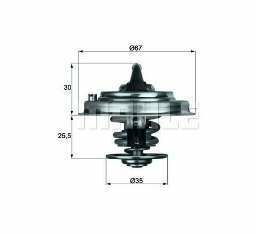 TERMOSTAT 92C A4 1.8 QUATTRO-A4 2.4-2.8-A6 1.8T QUATTRO-2.4-2.8-PASSAT 1.8T 20V