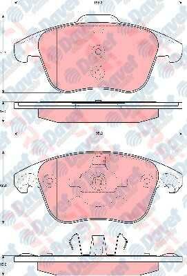 ON FREN BALATASI P3008-P5008-C4 II DS4-DS5-C4 PICASSO- 2.0HDI 16V 138PS 10/06 EP6CDT