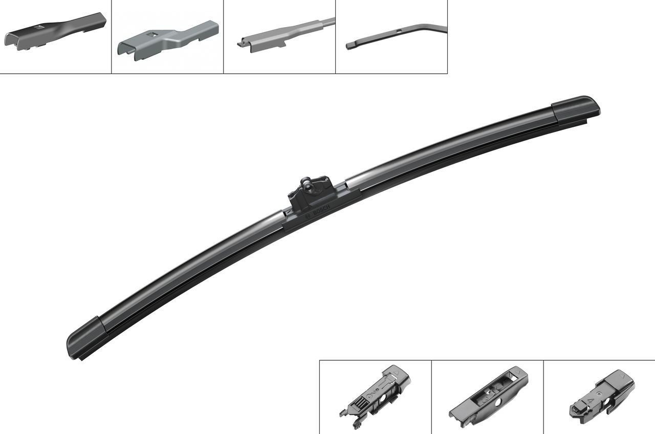 SILECEK SÜPÜRGESİ MUZ TİPİ - TEK AEROTWIN PLUS 380MM APARATLI (4 ADAPTOR ILE 10 ARACA UYUMLU) TRANSIT COURIER-FIESTA VI 08-> RANGER 12->