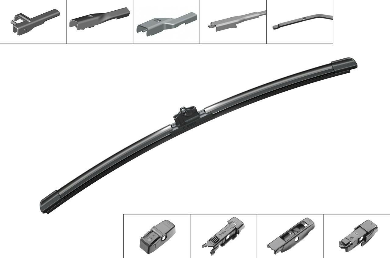 SILECEK SÜPÜRGESİ MUZ TİPİ - TEK AEROTWIN PLUS 425 MM APARATLI (4 ADAPTOR ILE 10 ARACA UYUMLU)