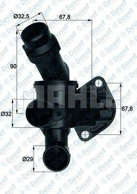 TERMOSTAT 87C A4 AVANT 05>08 A6 AVANT 05>11 EXEO 09>14 BWE BUL BGB BWT ####