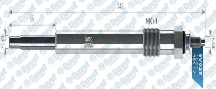 KIZDIRMA BUJISI 11.5V BOXER III JUMPER III 2.2 DT PUMA 2.2HDI 16V 06>14- DUCATO III 2.2 JTD 100PS 06>14 -V184 00>06 - MONDEO III 2.0 TDCI 2.4 TDCI- V347 2.2 TDCI 2.4 TDCI 06>14
