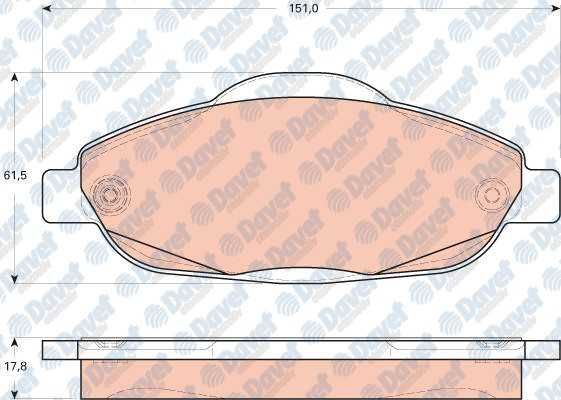 ON FREN BALATASI P308-P3008 1.4 16V/1.6 16V/1.6HDI 09/07>