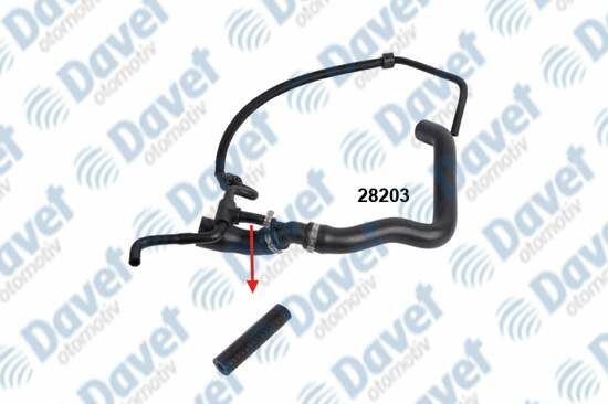 RADYATOR UST HORTUMU VOLKSWAGEN LT 28-35 II - LT 28-46 II 2.5 TDI ####