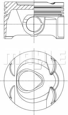 Piston 204-212 82.00mm 271Cgi Mercedes 271.820