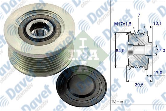 ALTERNATOR KASNAGI RULMANLI MITSUBISHI TIP 7 KANAL NAVARA PATHFINDER PICKUP 2.5 3.0DCI
