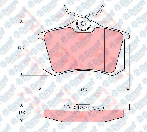 ARKA FREN BALATASI FLUENCE-MGN II-III-207-308-307-PARTNER-C3-C4-BORA-PASSAT 97>GOLF IV-V-POLO 87x52.9x17