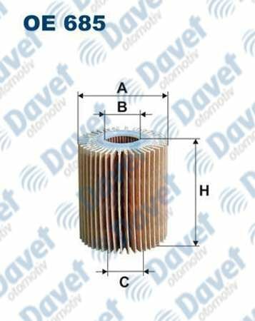 YAG FILTRESI AVENSIS D 06>12 RAV 4 D 06>12 AURIS D VERSO D 07>