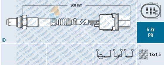 OKSIJEN SENSORU 207 308-3008 08> 508-5008-C3 III-C4-C4 PICASSO-C5 III-C3 PICASSO-DS3-PARTNER TEPE-BERLINGO III-COOPER EP3 EP3C EP6 EP6C