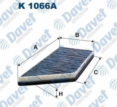 POLEN FILTRESI KARBONLU P206 1.1-1.4-1.6 02> P206+ 1.1-1.4 09>