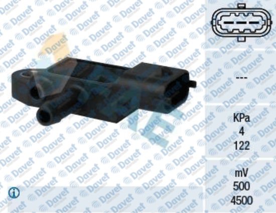 EGZOZ BASINC FARK SENSORU ASTRA-H/VECTRA-C 19DTH