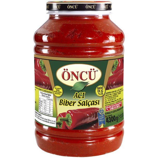 Öncü Acı Biber Salçası 4300 Gr