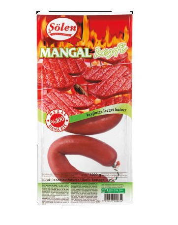 Şölen Mangal Keyfi Acılı Sucuk 1 Kg