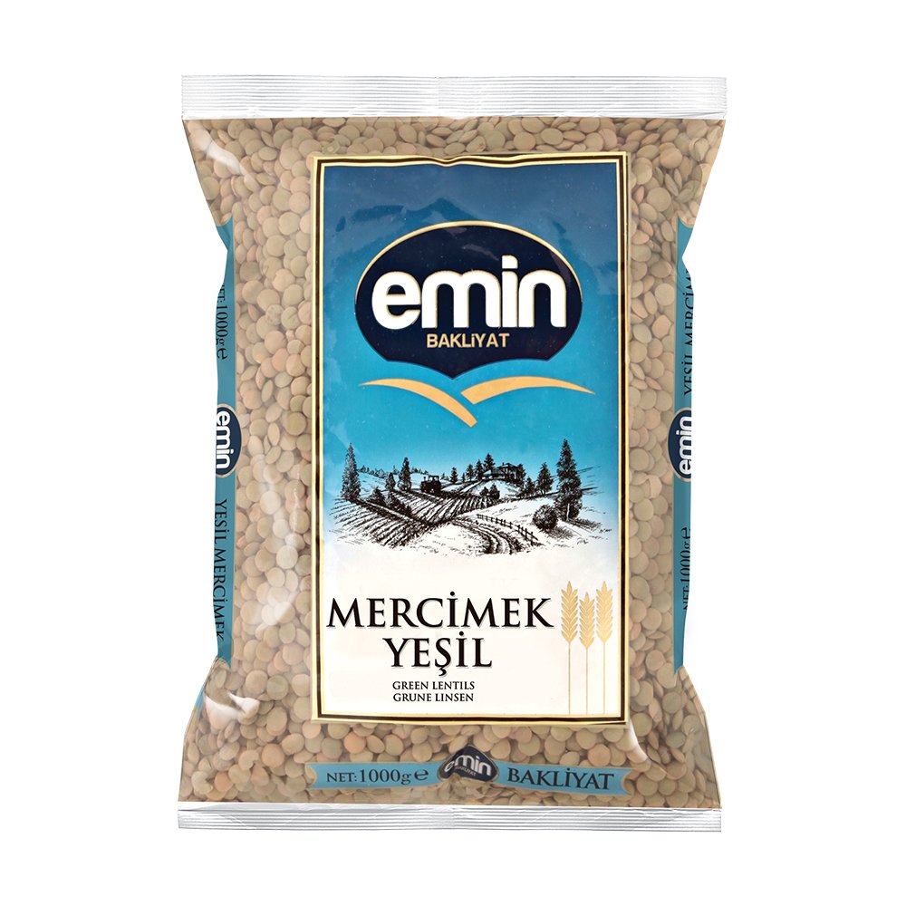 Emin Yeşil Mercimek 1 Kg