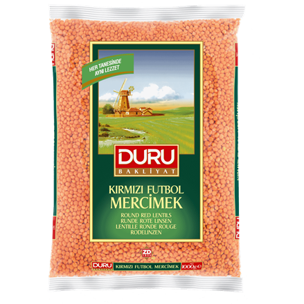 Duru Kırmızı Futbol Mercimek 1 Kg