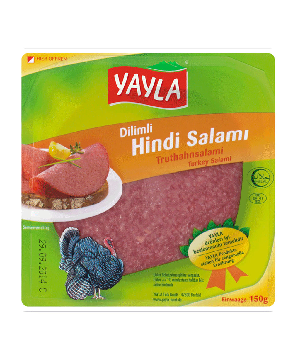 Yayla Dilimli Hindi Salamı 150 gr