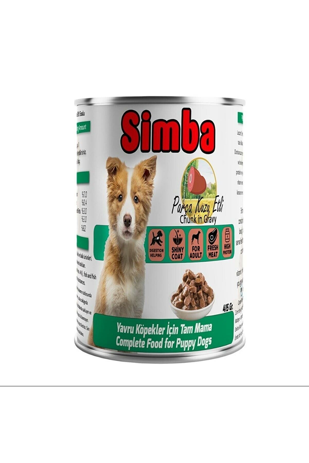 Simba Kuzu Etli Yavru Köpek Konservesi 415 gr 20 Adet