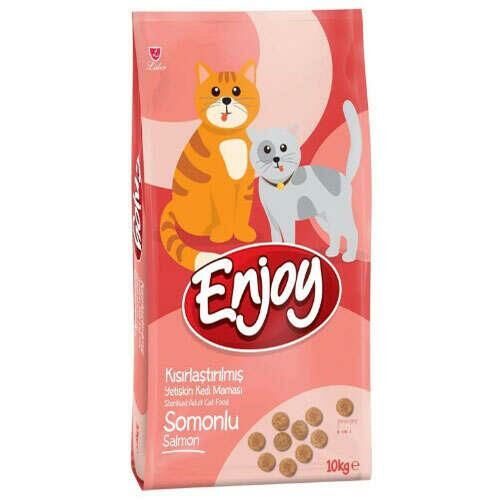 Enjoy Somonlu Kısırlaştırılmış Kedi Maması 10 Kg