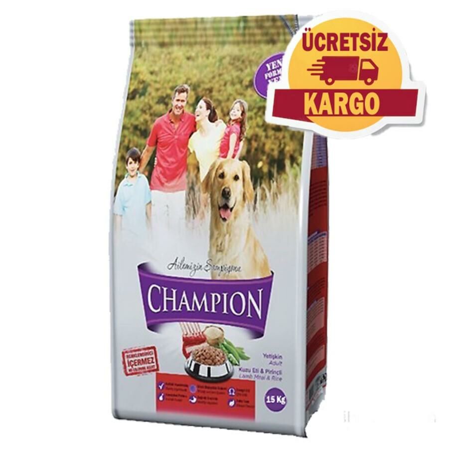 Champion Kuzu Etli Yetişkin Köpek Maması 15 Kg