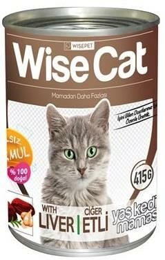 Wise Cat Ciğerli Yetişkin Kedi Konservesi 400 Gr 20 Adet