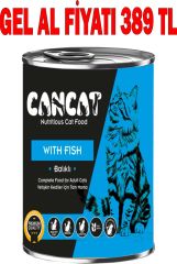 CanCat Balık Etli Yetişkin Kedi Konservesi 400 Gr 20 Adet