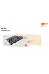 Lenovo Lecoo KB103 USB Kablolu Türkçe Q Klavye Siyah
