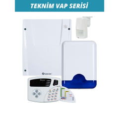 Teknim VAP-404PT 4+4 Zonlu Kablolu Alarm Seti