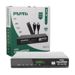 Plato Champion Kasalı Full HD Uydu Alıcısı Scart + HDMI Çıkışlı