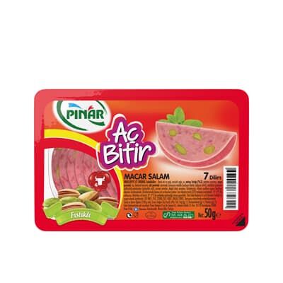 AÇ BİTİR SALAM MACAR FISTIKLI 50GR