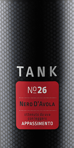 Nero D’Avola Sicilia DOC Appassimento Tank N°26  750 ml  Kırmızı  şarap