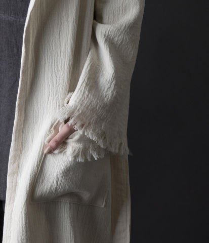 Baklava Tahta Baskı Bornoz/İndigo