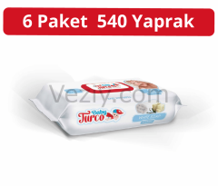 Baby Turco Beyaz Sabun Kokulu Islak Havlu 6 x 90'lı