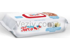 Baby Turco Beyaz Sabun Kokulu Islak Havlu 6 x 90'lı