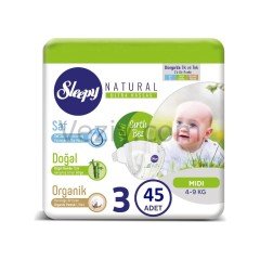 Sleepy Natural Bebek Bezi 3 Numara Midi 2 x 45 Adet