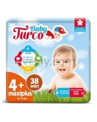 Baby Turco Bebek Bezi 10-15 KG 4+ Beden 38 Adet
