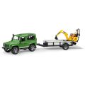 BR02593 Land Rover Arazi Aracı ve JCB Mini Kazıcı
